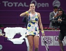 Petra Kvitova enfrentará en la final a Aryna Sabalenka. AFP/K. Jaafar