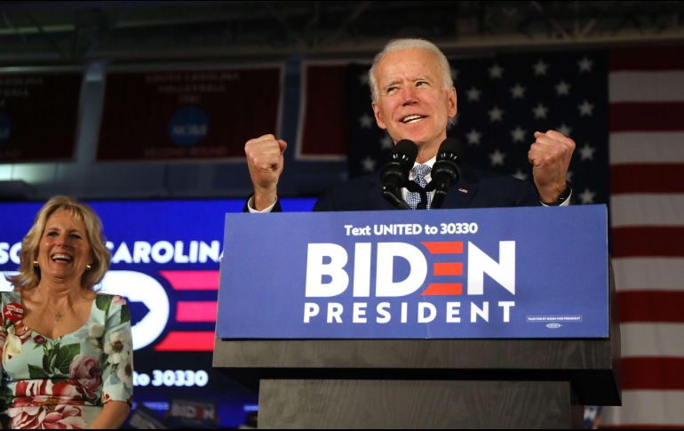 Según NBC News, Biden recibió el 60 % de los votos de los demócratas afroamericanos que acudieron a votar en Carolina del Sur. AFP/S. Platt