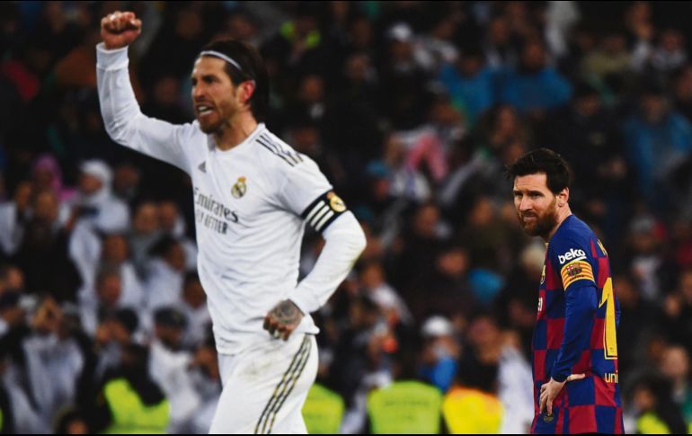 Dos caras. Lionel Messi no gravitó para inclinar la balanza del lado blaugrana. AFP • G. Bouys