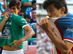 Macías besó el escudo de León cuando anotó a Chivas en agosto del 2019; ahora lo hizo con el Rebaño en el triunfo ante los Panzas Verdes. AFP / ARCHIVO