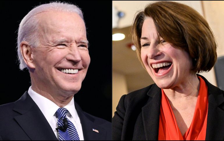 Klobuchar se convertirá en la tercera precandidata en renunciar después de la gran victoria de Biden en las primarias de Carolina del Sur. AFP/ESPECIAL