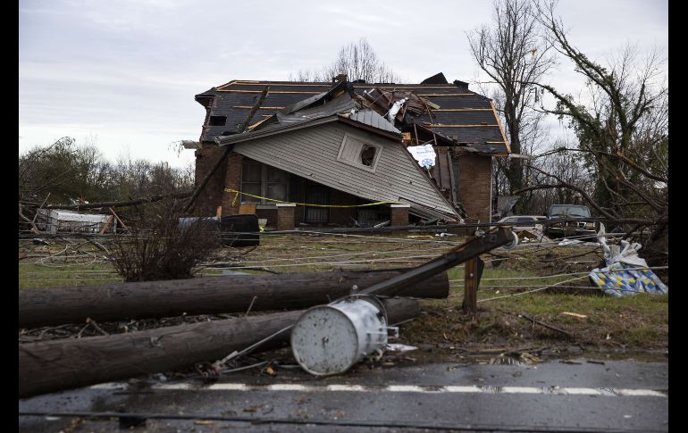Una casa dañada en Cookeville.AFP/B. Carlsen