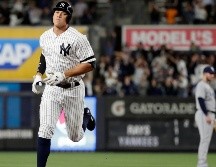 Aaron Judge no ha podido batear en el terreno de juego desde el comienzo de los entrenamientos de primavera. TWITTER / @Yankees_Beisbol