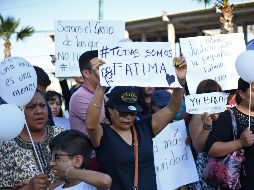 Ciudadanos se manifestaron por el terrible y cruel asesinato cometido contra la niña Fátima. AFP / ARCHIVO