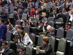 Legisladores durante la sesión ordinaria de este martes en San Lázaro, en Ciudad de México. NTX/J. Lira