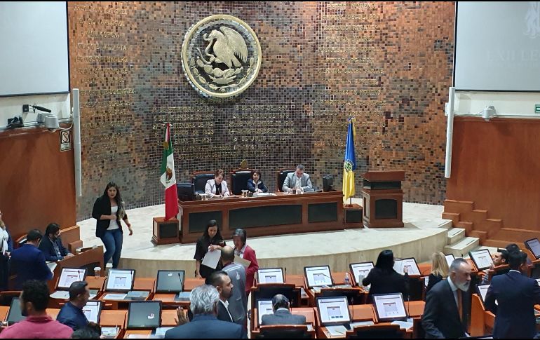 Bancadas parlamentarias en el Congreso del Estado de Jalisco. EL INFORMADOR / R. Rivas