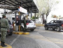 Elementos de la nueva fuerza de seguridad del Gobierno federal en el Aeropuerto de Guadalajara. EL INFORMADOR / ARCHIVO