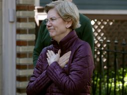 Elizabeth Warren agradeció así a sus simpatizantes desde Cambridge, Massachusetts,antes de anunciar que abandona la contienda rumbo a la Casa Blanca. AP/S. Senne