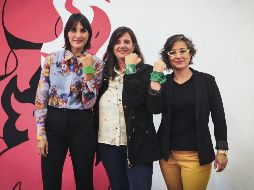 ALIADAS. De izquierda a derecha: Laura Bordes, directora del área educativa del Museo Cabañas; Clarisa Moura, curadora de la exposición y Susana Chávez Brandon, directora general del recinto, quienes compartieron los pormenores de la muestra, la cual abre este 7 de marzo. EL INFORMADOR/E. Barrera