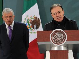 Alfonso Durazo, secretario de Seguridad y Proyección Ciudadana, confirma la detención del padre del líder del cártel de Santa Rosa de Lima. NTX / J. Lira