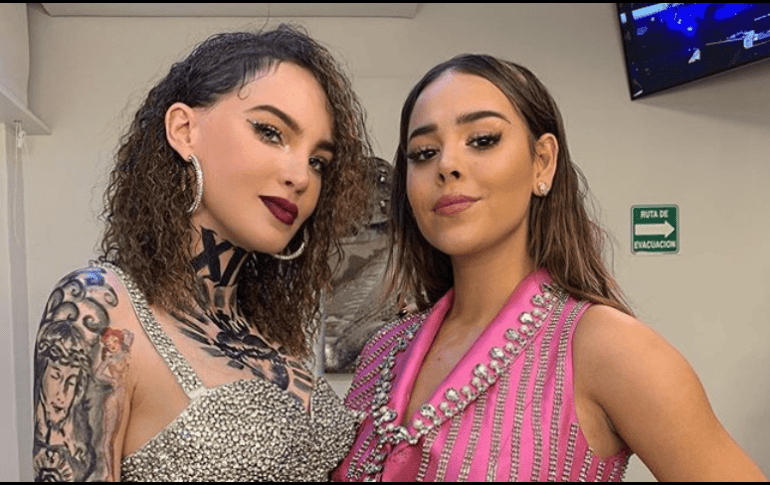 Belinda fue quien compartió la fotografía donde posa junto a Danna Paola en sus redes sociales. INSTAGRAM / @belindapop