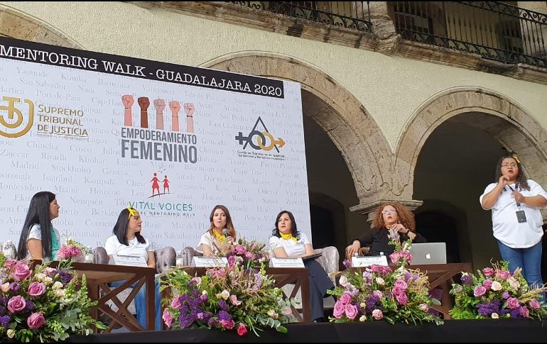 Mujeres líderes de distintos ámbitos sociales compartieron su trabajo y experiencias, en el  Mentoring Walk Guadalajara 2020. EL INFORMADOR / R. Bobadilla