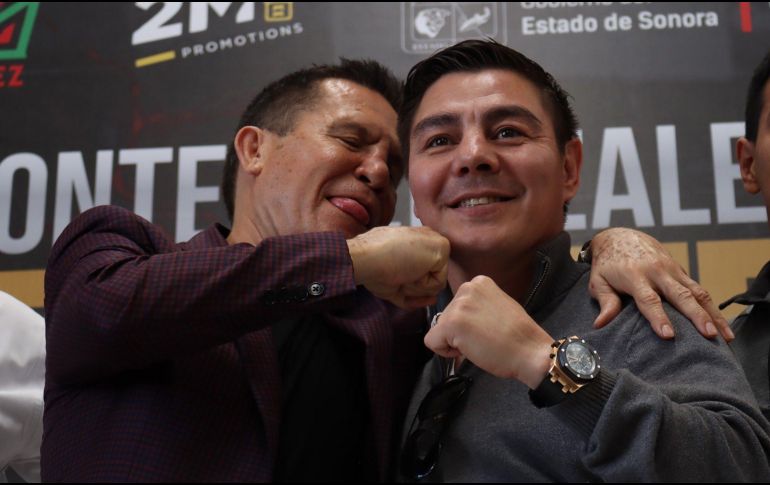 Los ex boxeadores Julio César Chávez y Jorge 