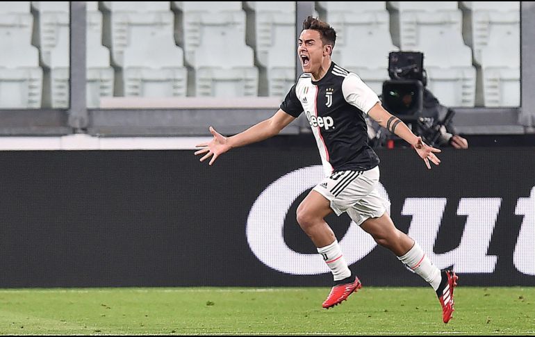 Al 59, Sarri le dio entrada Paulo Dybala y sería el argentino, al 67, el encargado de anotar el segundo tanto. EFE / A. di Marco