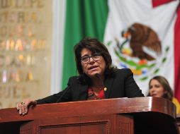 LO NIEGA. Martha Ávila, contrarió a Mauricio Tabe, del Partido Acción Nacional, sobre que el rezago de iniciativas sea consecuencia de las divisione que hay en Morena, partido que coordina Ávila. TWITTER/@GPMorenaCdMex