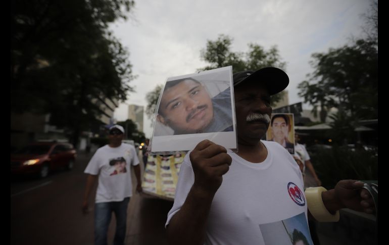 Familiares de desaparecidos iniciaron la Búsqueda Nacional en Vida con un recorrido en Guadalajara. EL INFORMADOR / F. Atilano