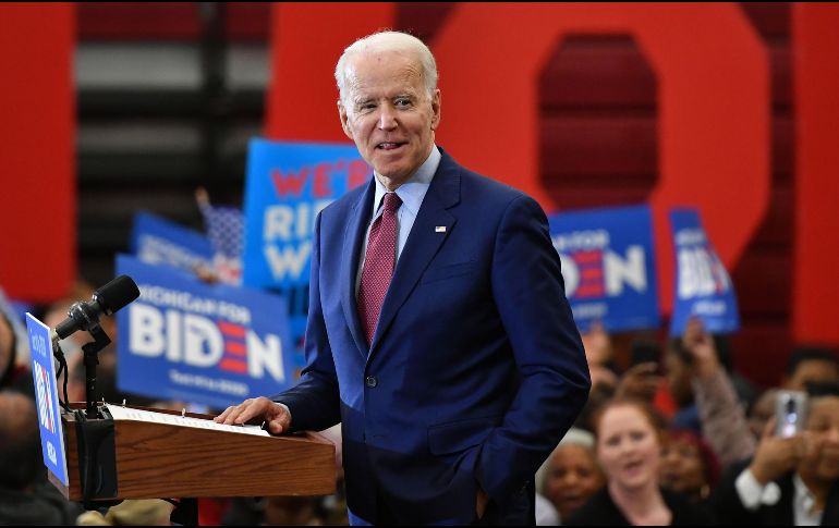 Joe Biden. Hoy se celebrarán elecciones primarias para los demócratas en seis estados, en los que se decidirán 352 delegados más. AFP/M. Ngan