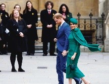ACTO FINAL. Harry y Meghan participaron en uno de sus últimos actos como parte de la realeza. AFP