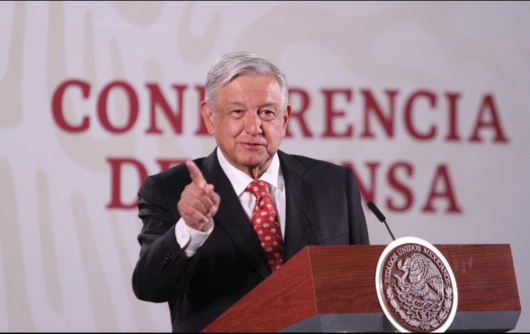 López Obrador asegura que “tenemos finanzas públicas sanas, porque logramos blindarnos, no se gastó más de lo que tenemos de ingresos”. NTX / G. Durán