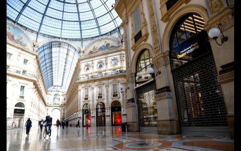 Tiendas cerradas hoy en Milán. EFE/M. Balti Touati