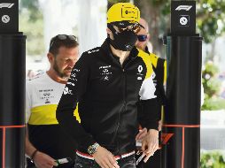 Esteban Ocon. El piloto francés de Renault arribó al circuito de Melbourne con protección especial. AFP