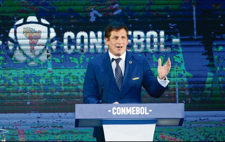 ESPERA. Alejandro Domínguez preside Conmebol. EFE / A. Cristaldo