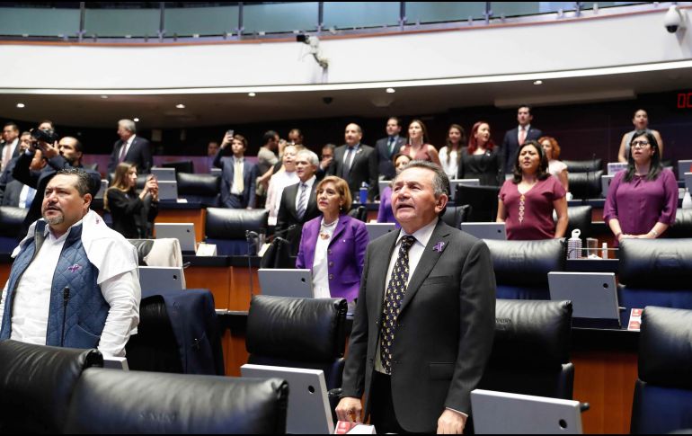 Por unanimidad, los senadores aprobaron reformar 7 Leyes para erradicar la violencia política contra las mujeres. TWITTER/@senadomexicano