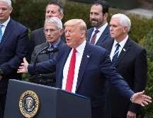 Durante una conferencia de prensa en la Casa Blanca, Trump fue cuestionado sobre si se realizaría los análisis. EFE/O. Contreras