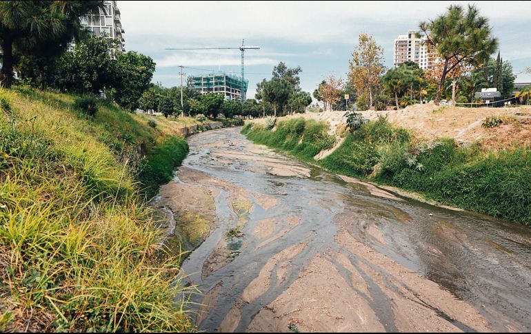 El arroyo con las aguas malolientes, en el territorio zapopano. EL INFORMADOR/G. Gallo