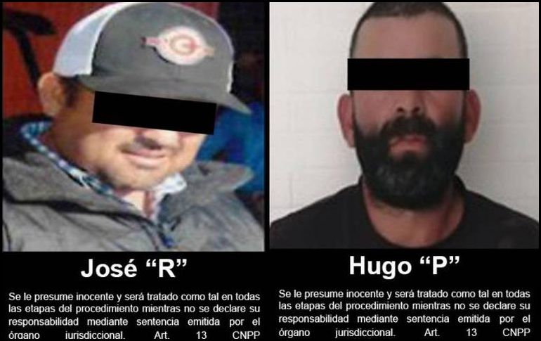 Los imputados fueron detenidos el pasado 7 de marzo. TWITTER / @FGRMexico