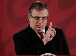 Ebrard reaccionó a través de Twitter y aseguró que ese vuelo fue cancelado. NTX/ARCHIVO