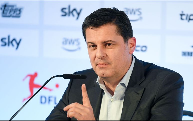 Christian Seifert. El futbol alemán regresaría en abril. AFP