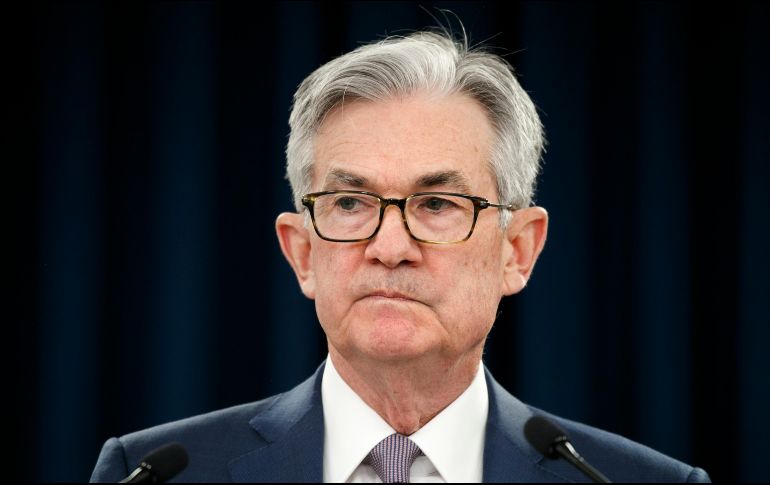 Jerome Powell, presidente de la Reserva Federal de EU. El banco central recortó este domingo su tasa de referencia en un punto, ubicándola en una horquilla entre el 0 y el 0.25%. AP/ARCHIVO