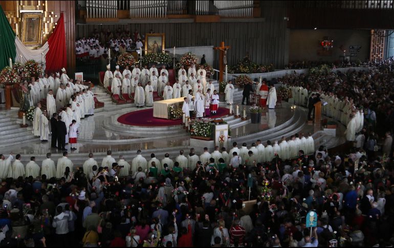 A partir de este miércoles 18 de marzo y hasta que pase la contingencia sanitaria, la Basílica de Guadalupe transmitirá dos actos litúrgicos durante el día. SUN/ARCHIVO