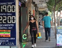 En esta zona el precio promedio del dólar ronda los 22 pesos a la venta y 19 pesos a la compra. EL INFORMADOR / E. Barrera