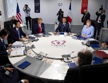 Trump se comunicó el lunes con los líderes del G7 en una videoconferencia convocada por Emmanuel Macron. EFE/I. Langsdon