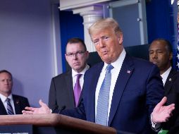 Este sábado, Trump volvió a referirse a la pandemia del COVID-19 como 