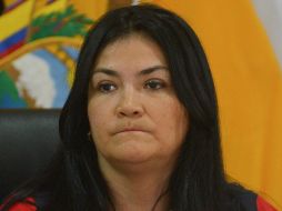 Fotografía de archivo del 1 de marzo de 2020 que muestra a la ministra de Salud de Ecuador, Catalina Andramuño, durante una rueda de prensa, en Guayaquil. EFE/M. Pin