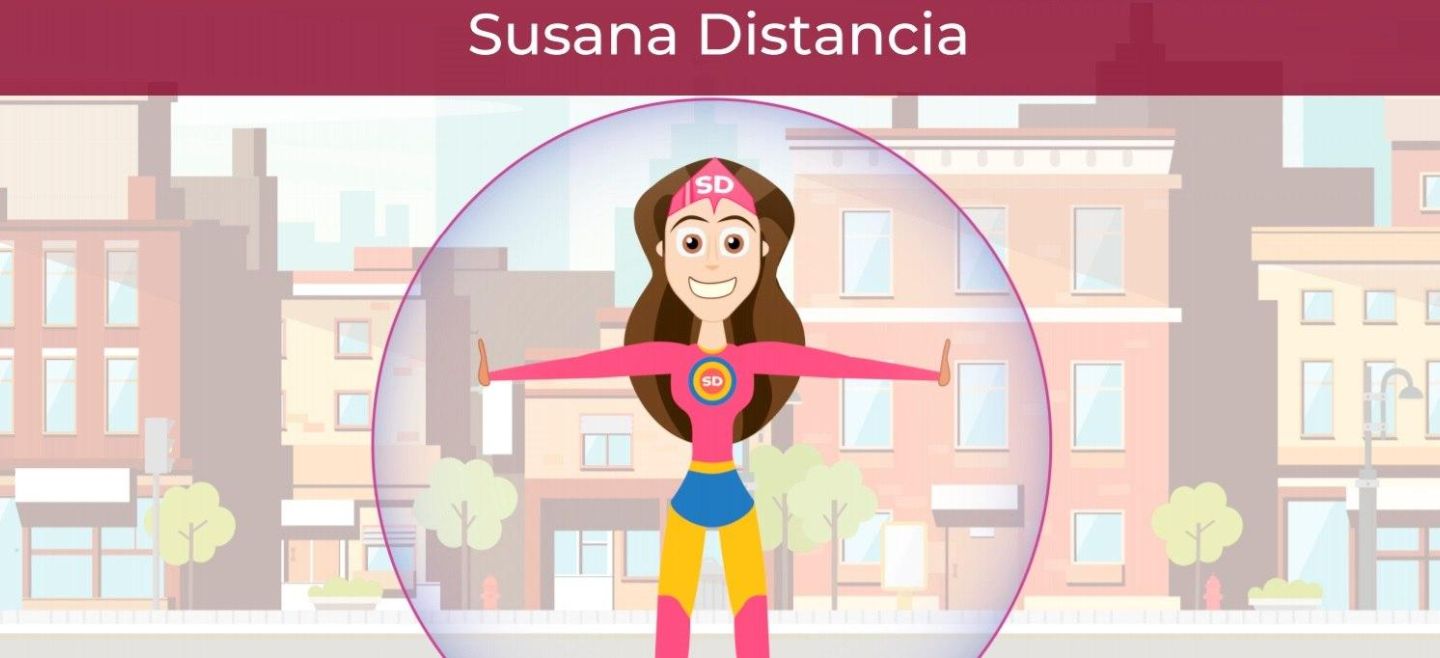 SUSANA DISTANCIA. Infografía de la Secretaría de Salud para promover el distanciamiento como medida de prevención en México. TWITTER/@SSalud_mx
