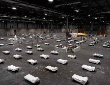 Para tratar de descogestionar los hospitales de Madrid, este domingo abrirá un hospital de campaña en el recinto ferial Ifema, con capacidad para cinco mil camas. AFP/Comunidad de Madrid