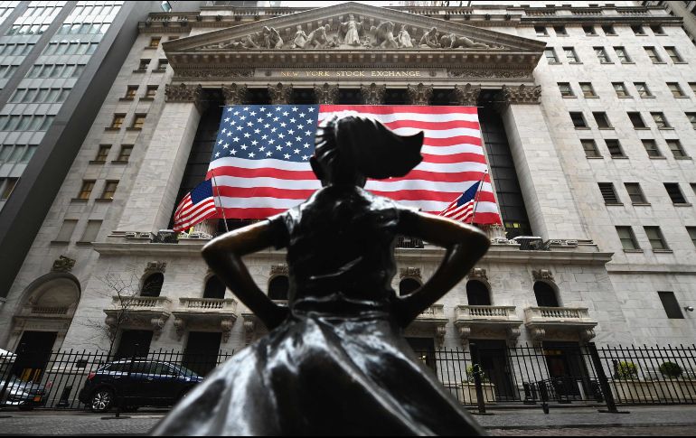 El principal índice de la bolsa neoyorquina, el Dow Jones, ganó hoy 2.24%. AFP/ARCHIVO