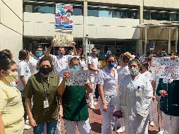 Personal de la clínica 46 del IMSS se sumó a las manifestaciones por falta de insumos básicos que ya ocurrieron en Ciudad de México, Estado de México, Veracruz, Puebla, Coahuila y Guanajuato. ESPECIAL