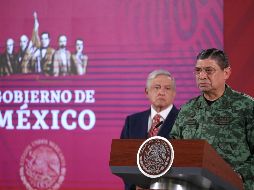 Luis Cresencio Sandoval, secretario de Defensa Nacional y el Presidente López Obrador. SUN / ARCHIVO