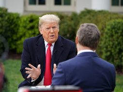 Trump en la entrevista con Bill Hemmer, de Fox News, hoy en la Casa Blanca. AFP/M. Ngan