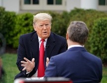 Trump en la entrevista con Bill Hemmer, de Fox News, hoy en la Casa Blanca. AFP/M. Ngan
