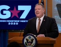 Pompeo dio una conferencia de prensa en Washington, DC, sobre la reunión del G7. AFP/A. Caballero-Reynolds