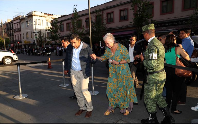 Olga Sánchez Cordero a su llegada a Palacio Nacional. SUN / V. Rosas