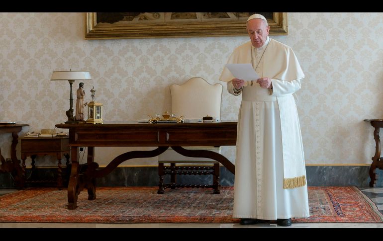 El pasado 2 de marzo, el Papa Francisco se sometió a una prueba de COVID-19 que resultó negativa. AFP/Vatican Media