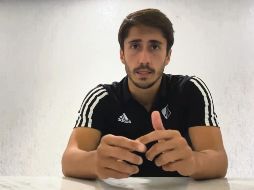 ESTRESADO. El lateral asegurá que no es fácil entrenar siempre en casa. TWITTER/@atlasfc