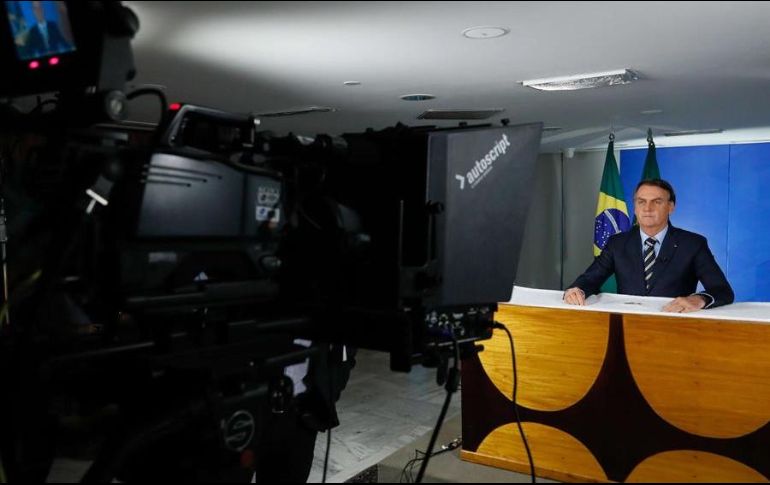 Bolsonaro insistió en que es necesario adoptar medidas sanitarias frente al COVID-19. EFE/I. Nobrega